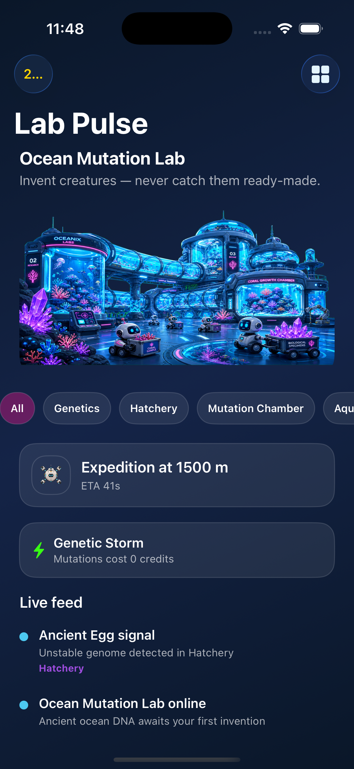 Pulse timeline home